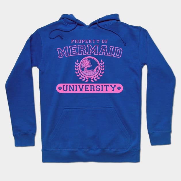 Mermaid University Hoodie by DavesTees